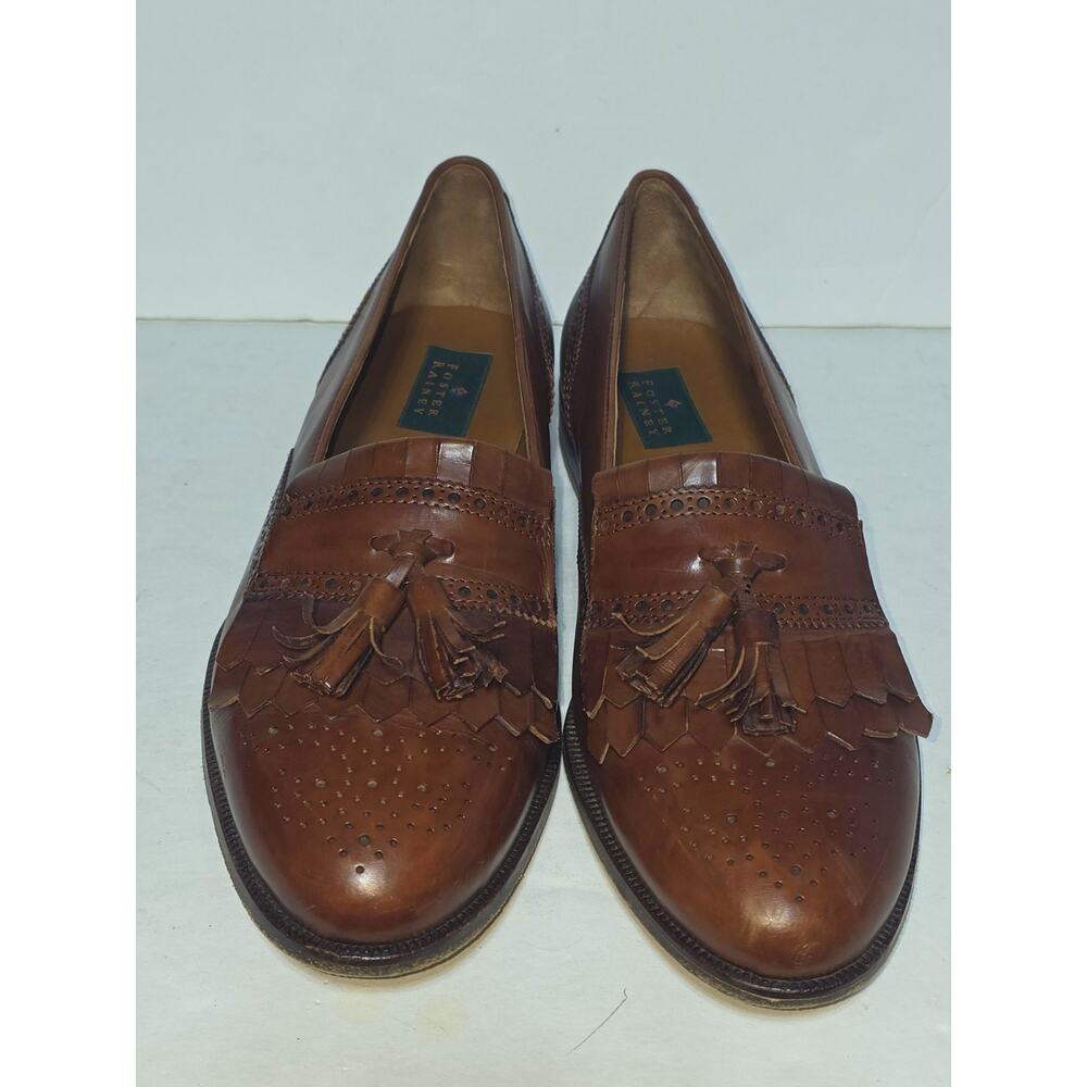 Foster Rainey Tassel Loafers Mens 11 Made In Italy